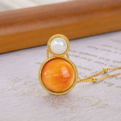 Natural Spiny Oyster Choker - Flattering Vacation Style Necklace