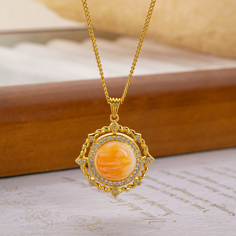 Natural Spiny Oyster French Royal Necklace - Elegant Choker