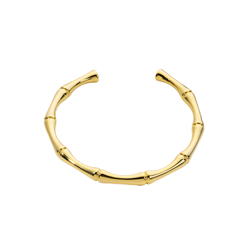 Vintage Bamboo Bangle - Electroformed 999 Silver Jewelry