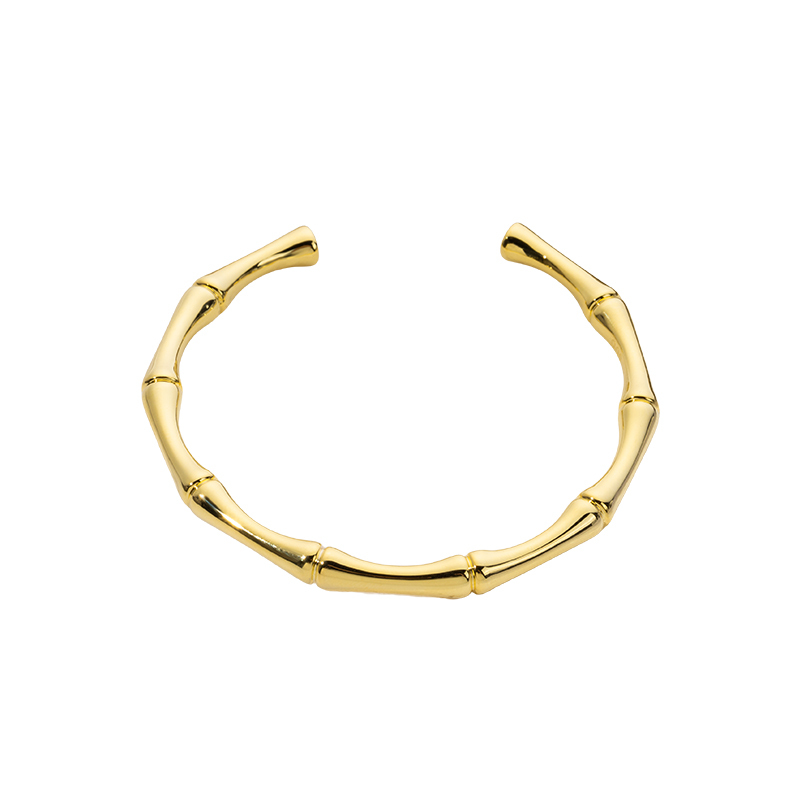Vintage Bamboo Bangle - Electroformed 999 Silver Jewelry