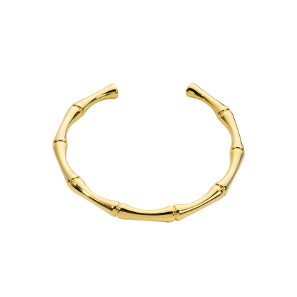 Vintage Bamboo Bangle - Electroformed 999 Silver Jewelry