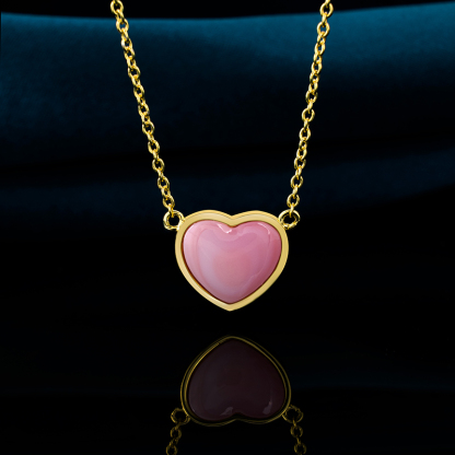 Mini Heart Queen Conch Choker | 18K Gold Plated