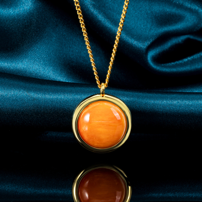 Natural Spiny Oyster Necklace Women – Minimalist Round Shell Choker, Boho Collarbone Jewelry