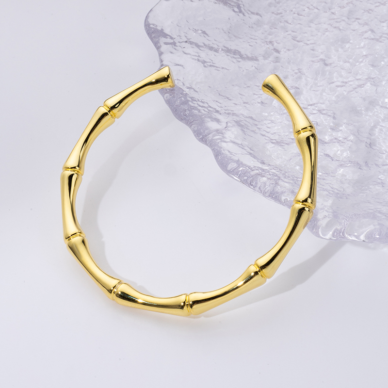 Vintage Bamboo Bangle - Electroformed 999 Silver Jewelry