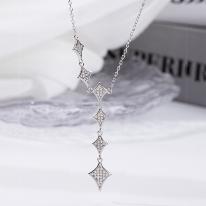 S925 Star Necklace - Sterling Silver Celestial Jewelry