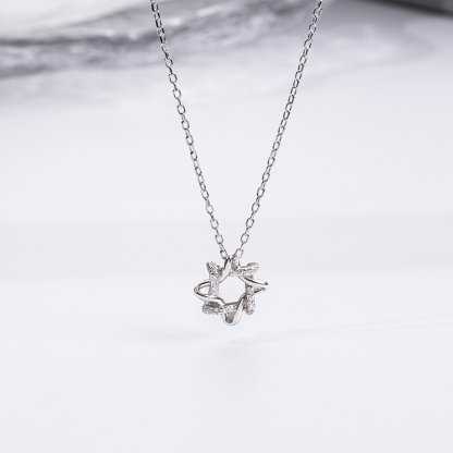 Modern Geometric Pendant | 925 Sterling Silver Chain