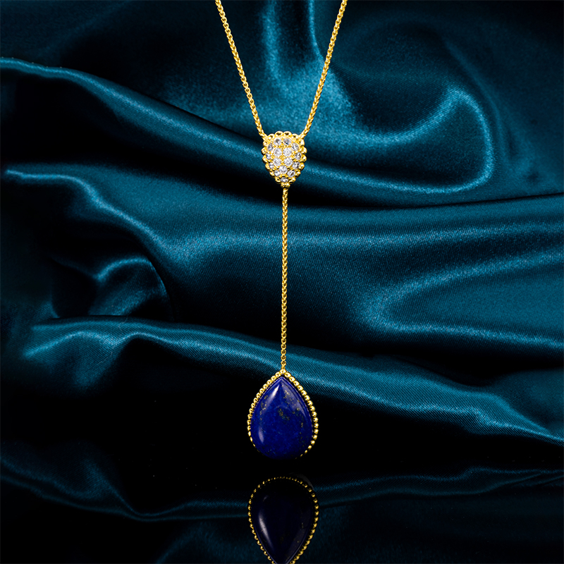 Genuine Lapis Lazuli Waterdrop Pendant