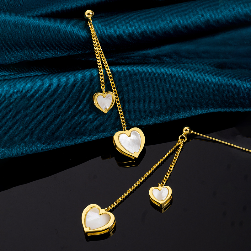MOP Heart Earrings - Elegant & Romantic Jewelry