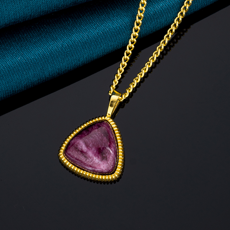 Natural Royal Purple Spiny Oyster Pendant