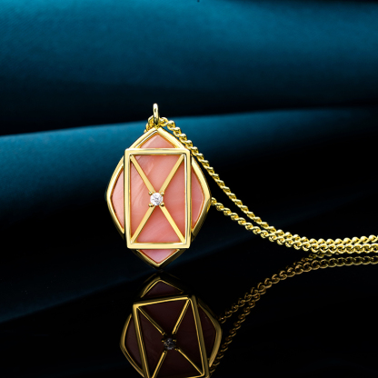 French Royal Diamond Conch Choker | Gift for Her