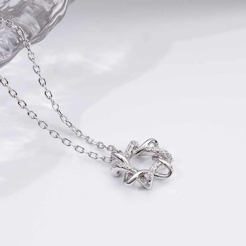 Modern Geometric Pendant | 925 Sterling Silver Chain