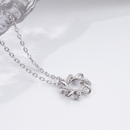 Modern Geometric Pendant | 925 Sterling Silver Chain