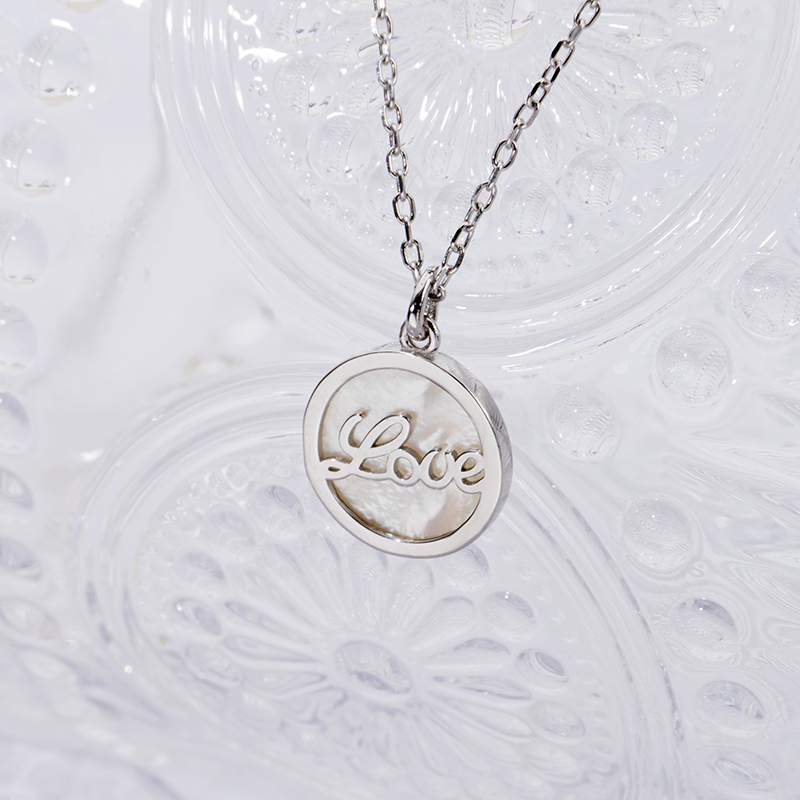 Women's LOVE Pendant: 925 Silver Everyday Necklace