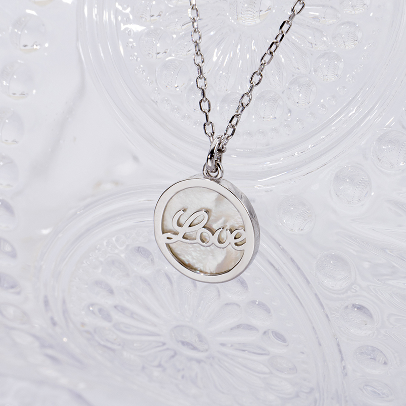 Women's LOVE Pendant: 925 Silver Everyday Necklace