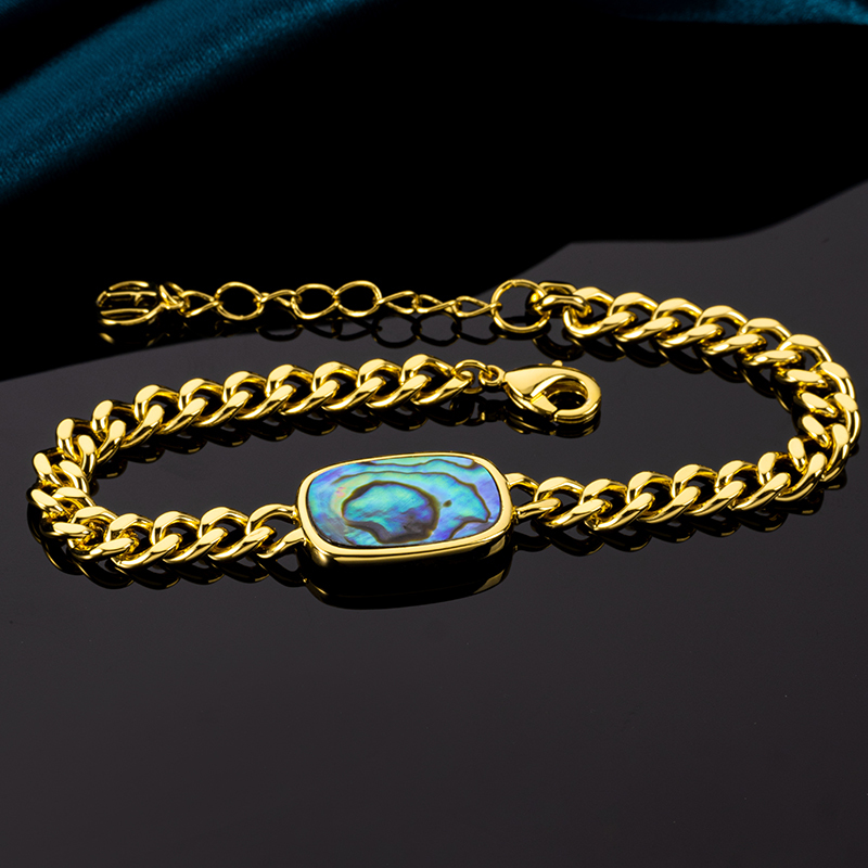 Artisan Abalone Cuban Link | Geometric Shine