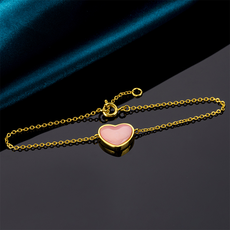 Natural Queen Conch Sweet Heart Bracelet