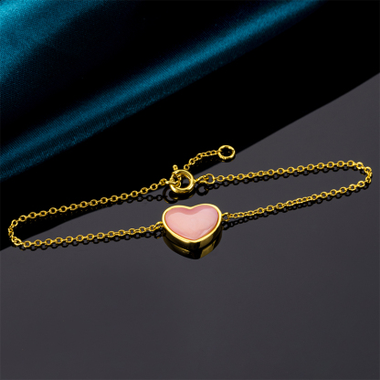 Natural Queen Conch Sweet Heart Bracelet