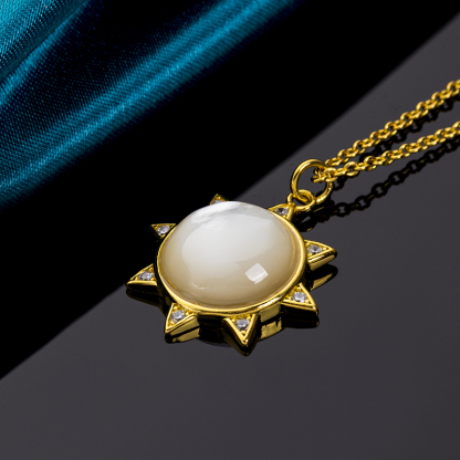 Fashion White Mother Pearl Drop Necklace