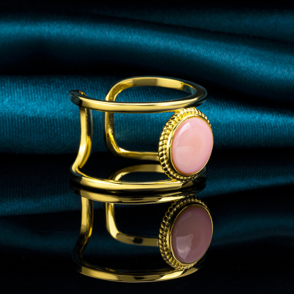 Bestselling French Vintage Natural Conch Shell Ring 