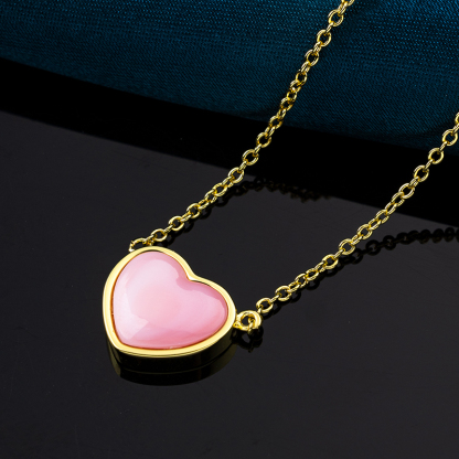 Mini Heart Queen Conch Choker | 18K Gold Plated