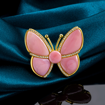 Luxury Queen Conch Butterfly Brooch