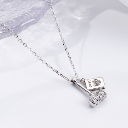 S925 Love Vow Necklace - Sterling Silver Romantic Jewelry