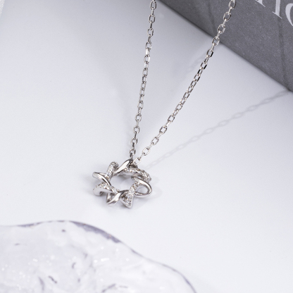 Modern Geometric Pendant | 925 Sterling Silver Chain