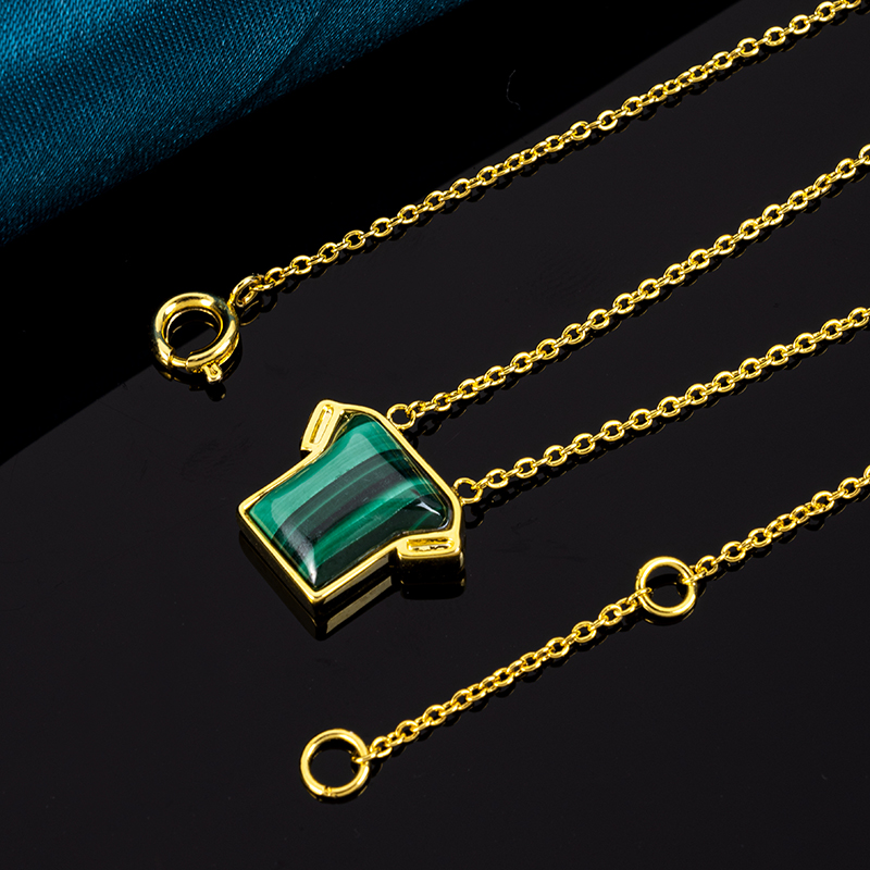 Insta-Chic Malachite T-Shirt Pendant Necklace