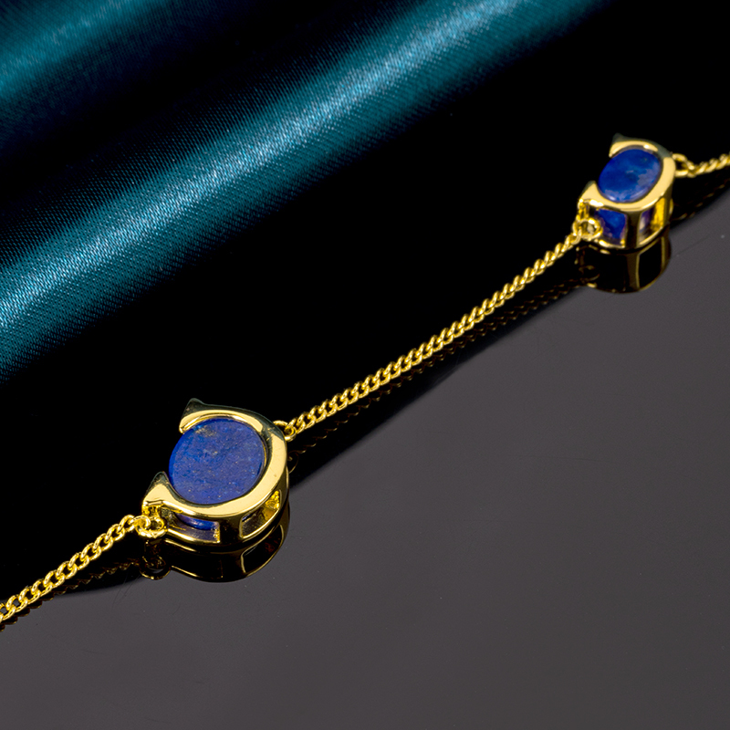 Natural Lapis Lazuli Bracelet | Unique Design