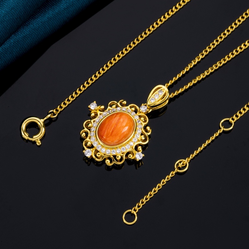 Victorian Royal Collarbone spiny oyster Necklace 