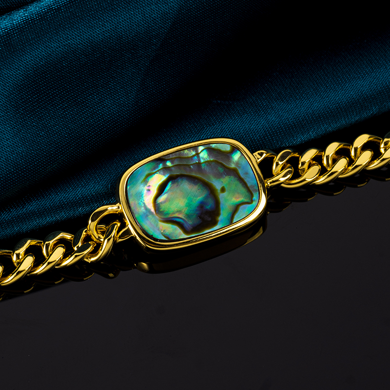 Artisan Abalone Cuban Link | Geometric Shine