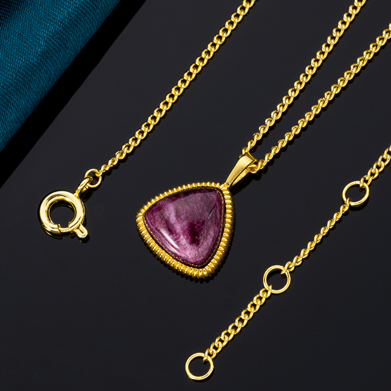 Natural Royal Purple Spiny Oyster Pendant