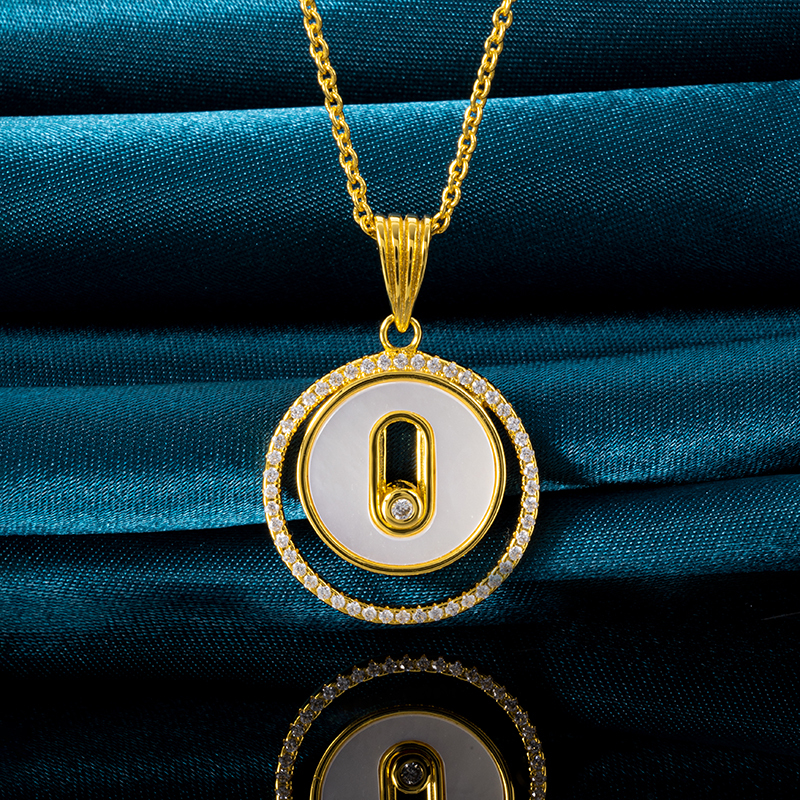 Bestselling Round White Mother of Pearl Pendant