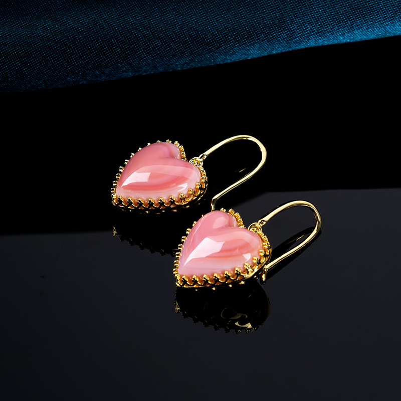 Original Cute Queen Conch Heart Earrings | 18K Gold Plated Hook