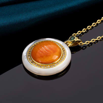 Natural Spiny Oyster Necklace for Women – Luxury Shell Choker