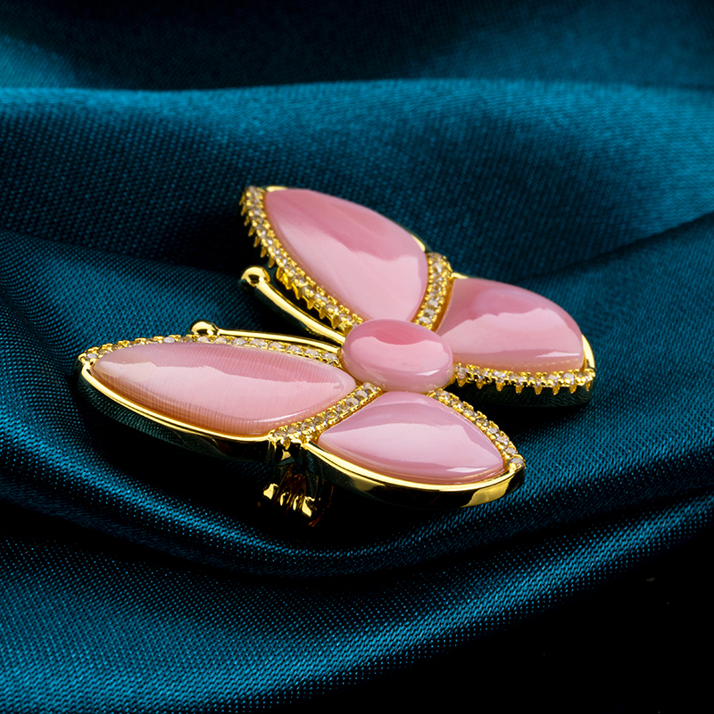 Luxury Queen Conch Butterfly Brooch