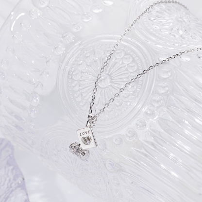 S925 Love Vow Necklace - Sterling Silver Romantic Jewelry