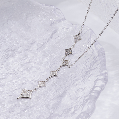 S925 Star Necklace - Sterling Silver Celestial Jewelry