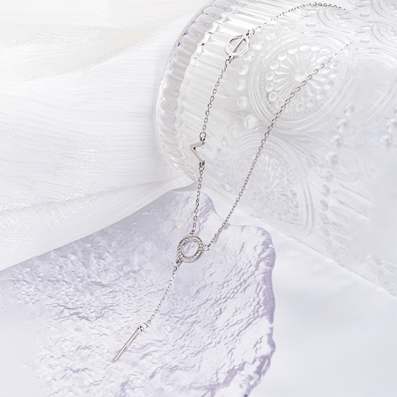 925 Geometric Choker Necklace - Sterling Silver Teen Jewelry