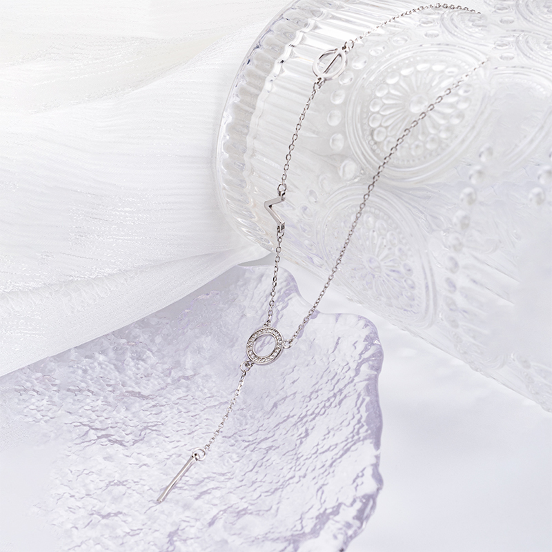 925 Geometric Choker Necklace - Sterling Silver Teen Jewelry