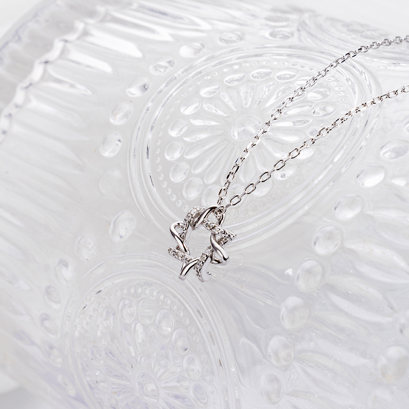 Modern Geometric Pendant | 925 Sterling Silver Chain