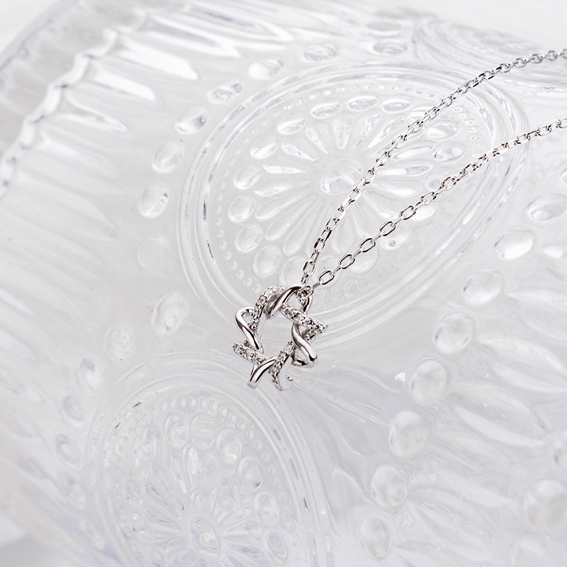 Modern Geometric Pendant | 925 Sterling Silver Chain