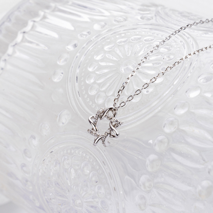 Modern Geometric Pendant | 925 Sterling Silver Chain