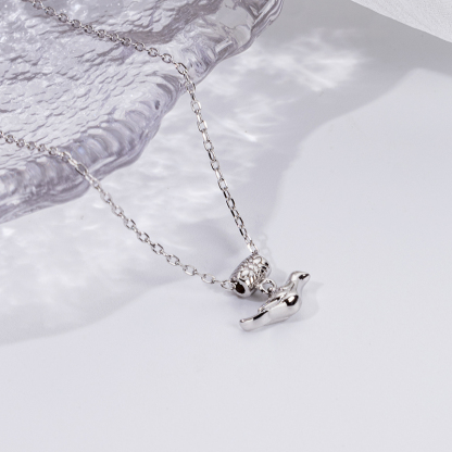 Songbird Pendant Necklace | Minimalist Everyday Jewelry