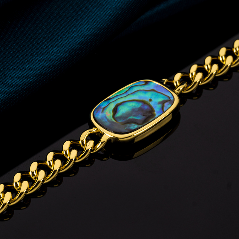 Artisan Abalone Cuban Link | Geometric Shine