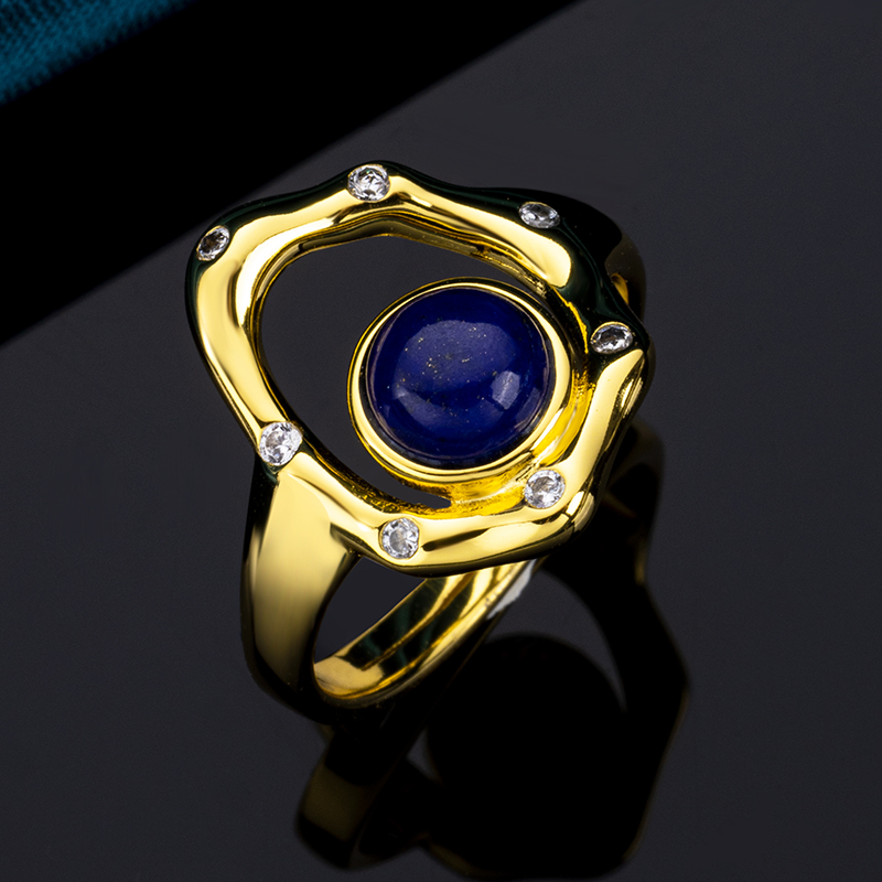 Lapis Lazuli Statement Ring | Natural Gemstone