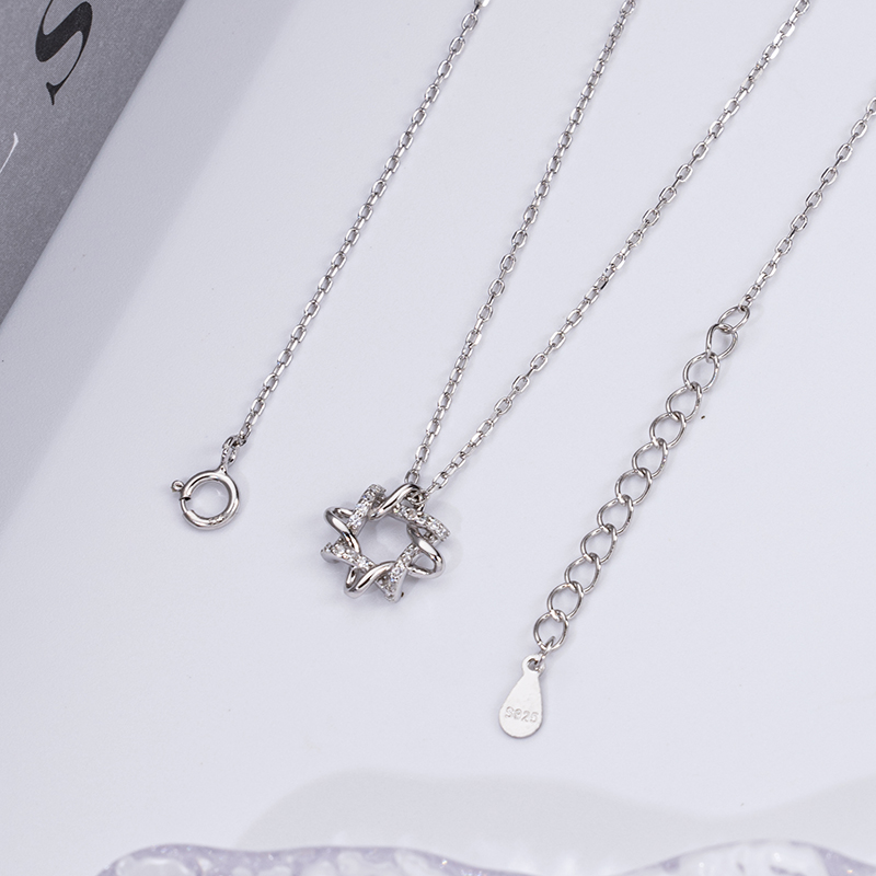 Modern Geometric Pendant | 925 Sterling Silver Chain