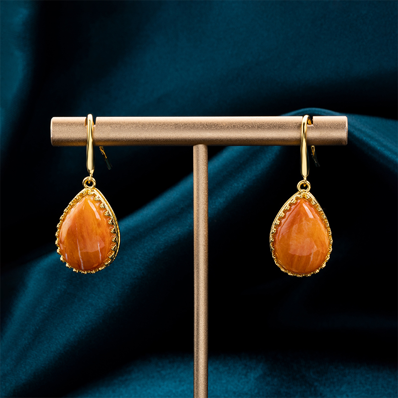 Ethical Boho Teardrop Earrings – Natural Shell Jewelry for Free Spirits