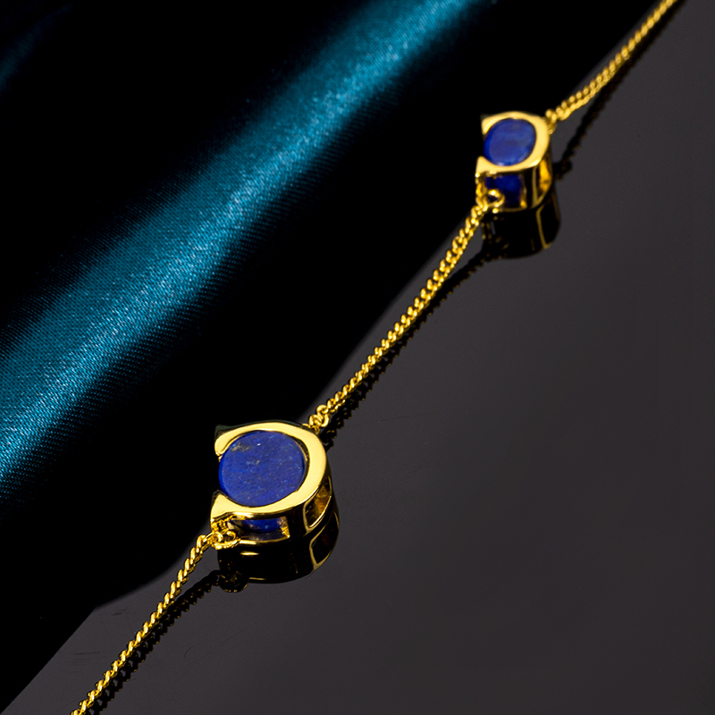 Natural Lapis Lazuli Bracelet | Unique Design