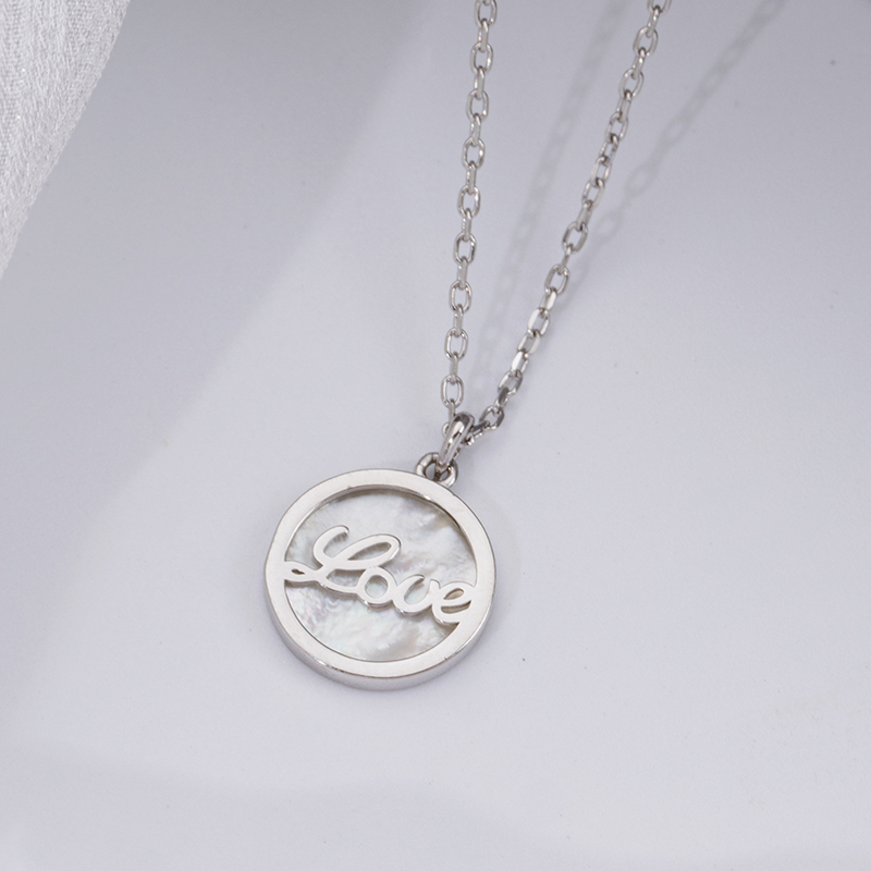 Women's LOVE Pendant: 925 Silver Everyday Necklace